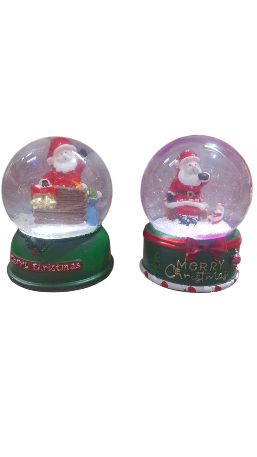 GLOBO NATAL C/NOEL C/ LED 8,5CM